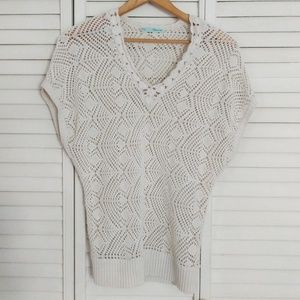 Maurices Crochet Style Sweater Cream